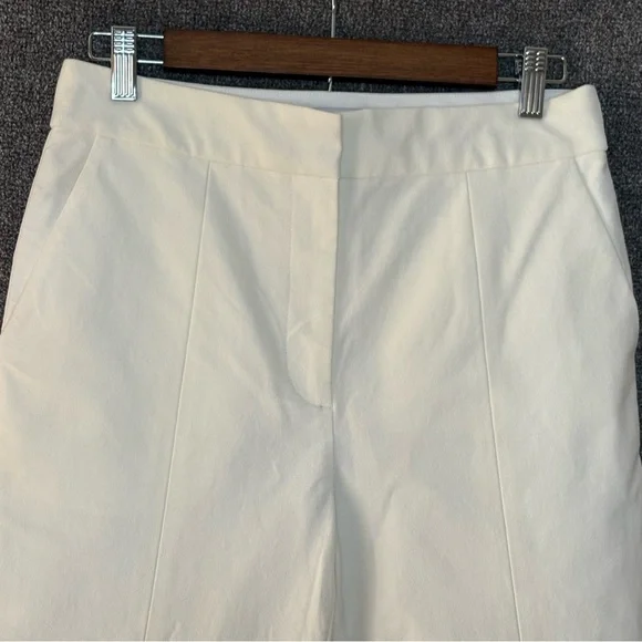 Derek Lam 10 Crosby Bianca Split Ankle Crop Pants Off White Size6 - Picture 5 of 15